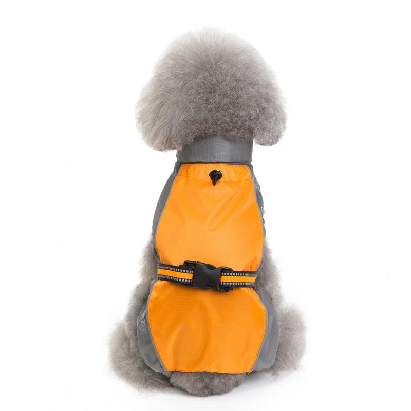Pet Dog Clothes Mesh Dog Raincoat Waterproof Big Rain Coat Jacket For Small Medium Large Dogs Labrador Chihuahua Puppy Raincoats
