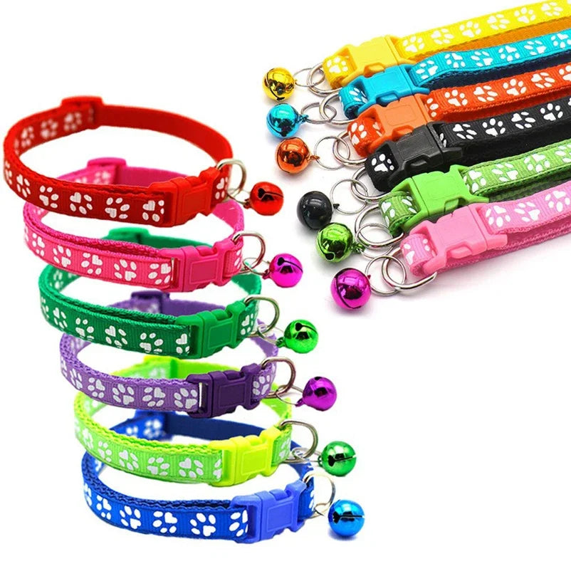 Wholesale Collars for Cat Collar With Bell Adjustable Necklace Cat Puppy Kitten Collar