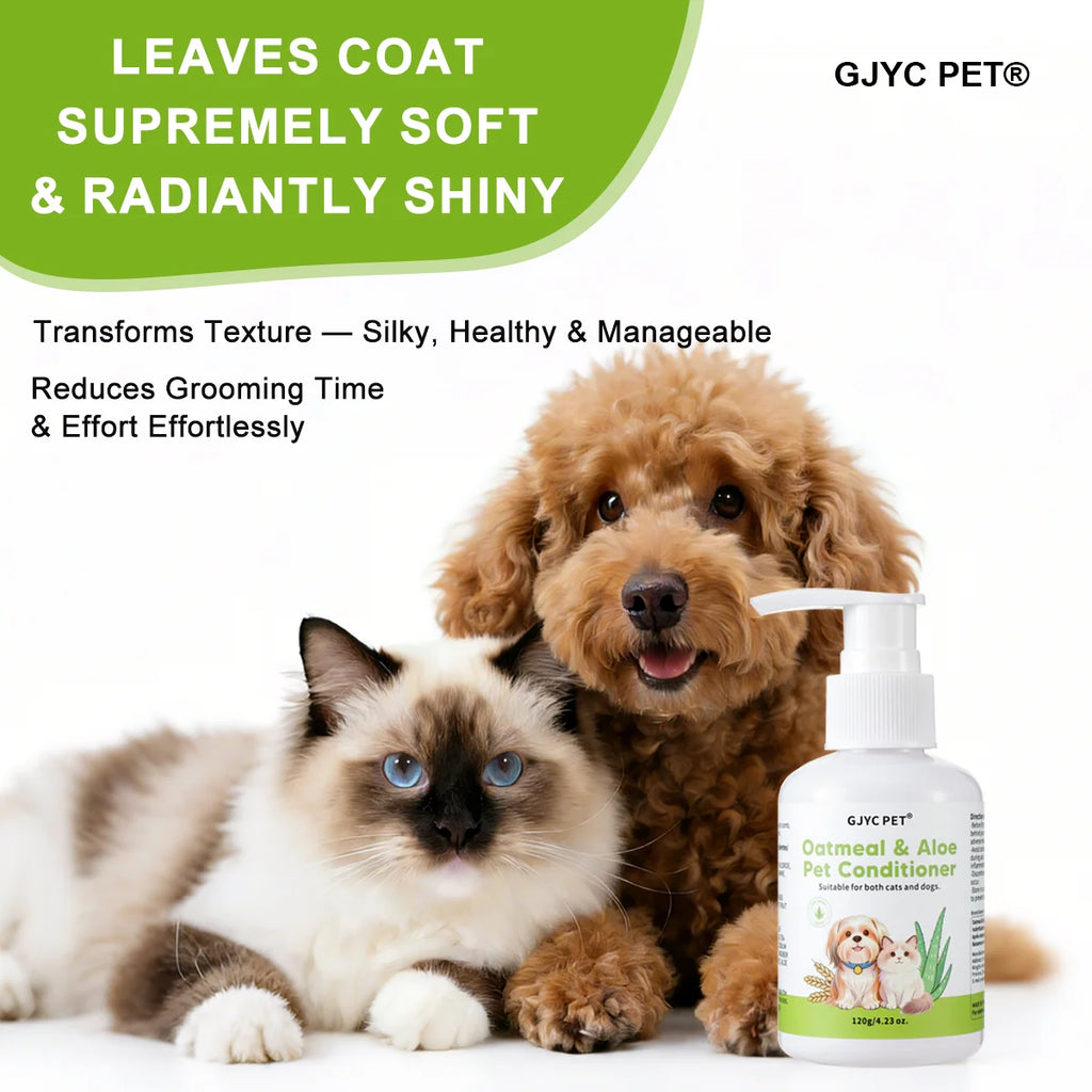 Oatmeal Aloe Pet Conditioner Smooths Prevents Tangling Moisturizing Formula