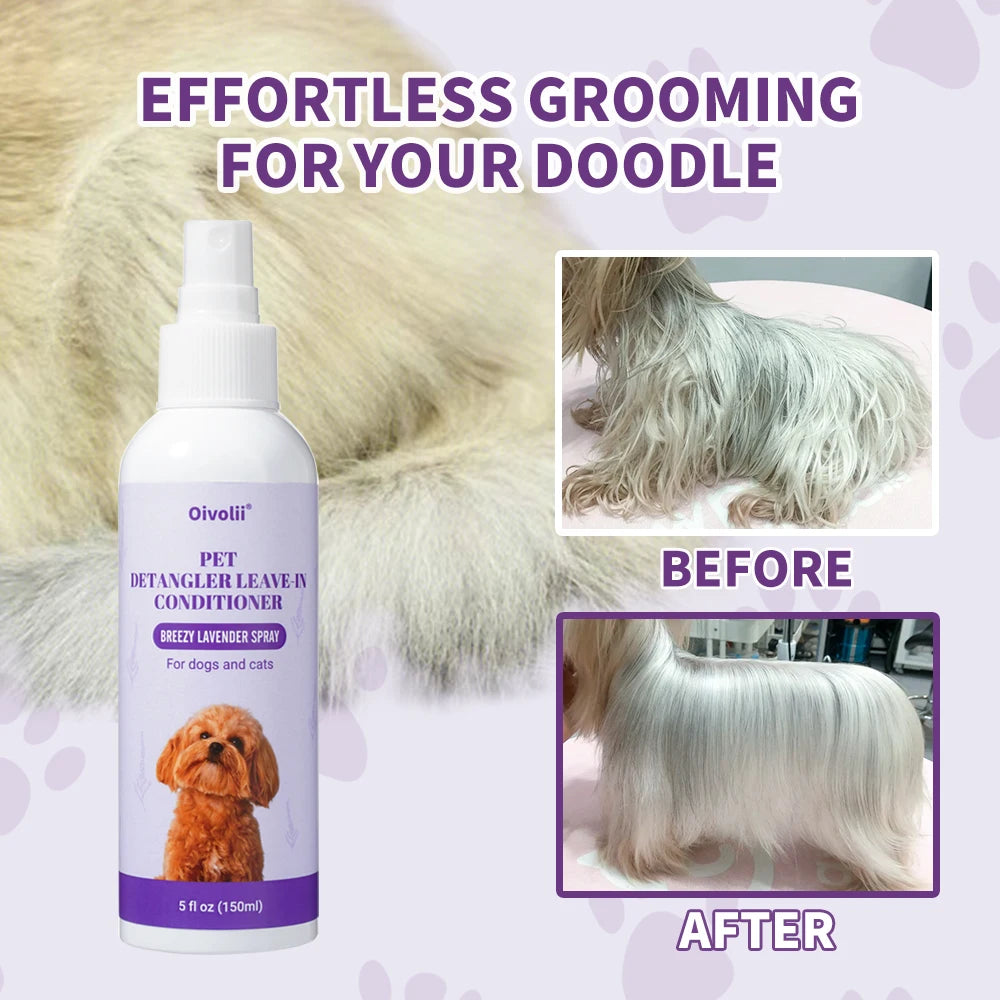 Oatmeal Aloe Pet Conditioner Smooths Prevents Tangling Moisturizing Formula