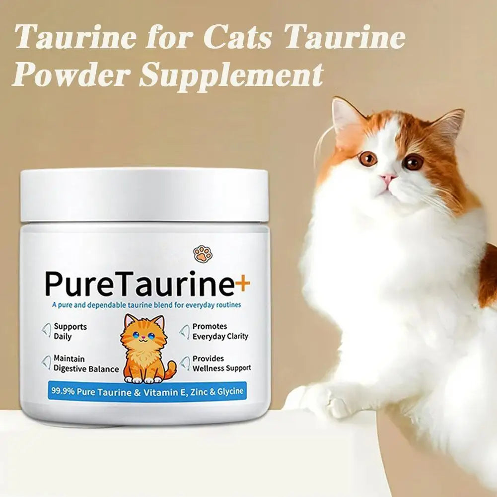 200G Cat body Health care powder 99.9% pure taurine VE Zinc Supports