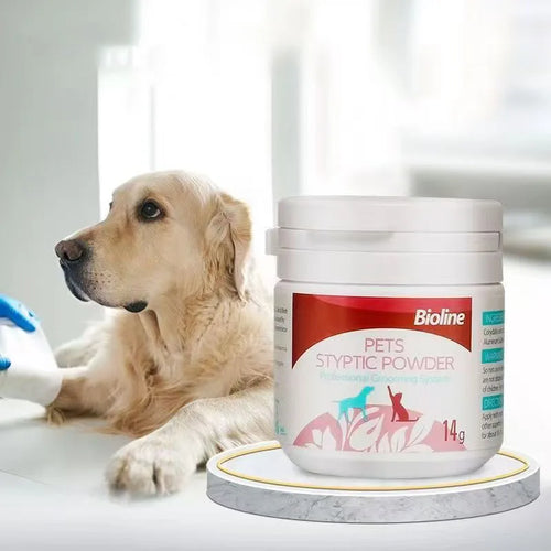 2 Pcs Pet Care Powder Quick Stop Bleeding Supplies for Dogs and Cats