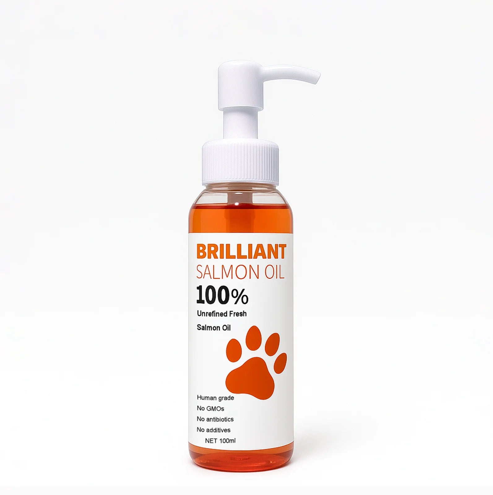 300ml/10.15 fl oz, 100ml/3.38 fl oz Human Grade Salmon Oil for Dogs & Cats