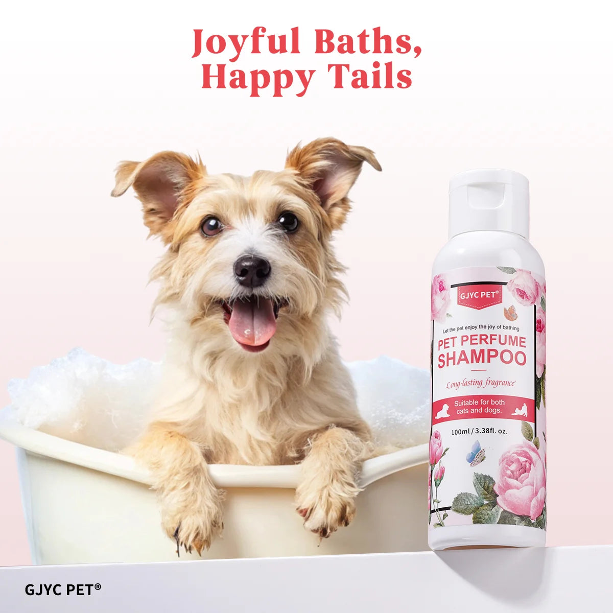Perfumed Pet Shampoo for Dogs Cats | Natural Long Lasting Fragrance Odor Control