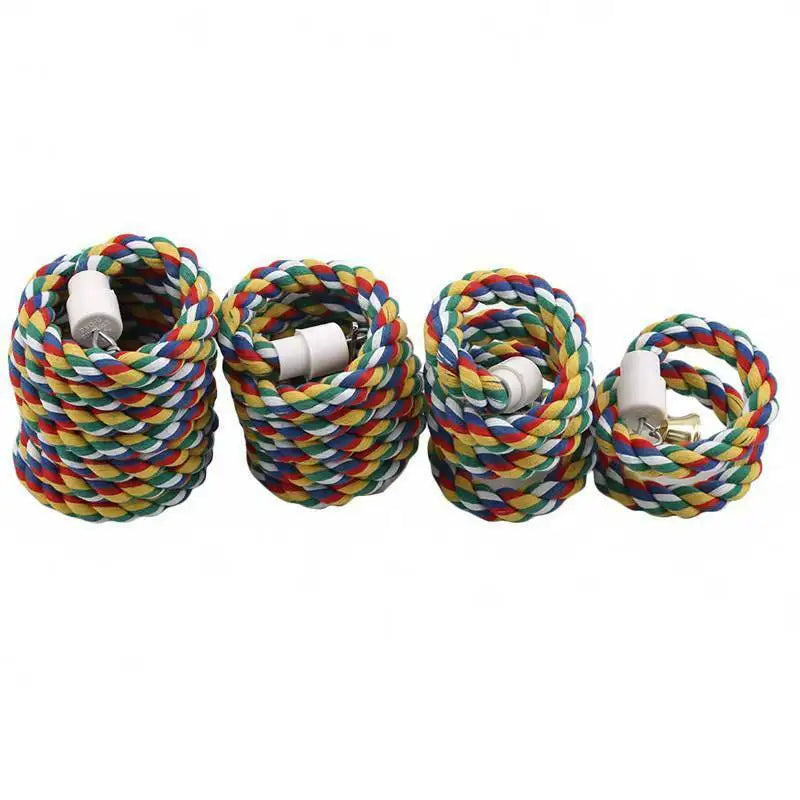 Parrot Rope Hanging Braided Budgie Chew Rope Bird Cage