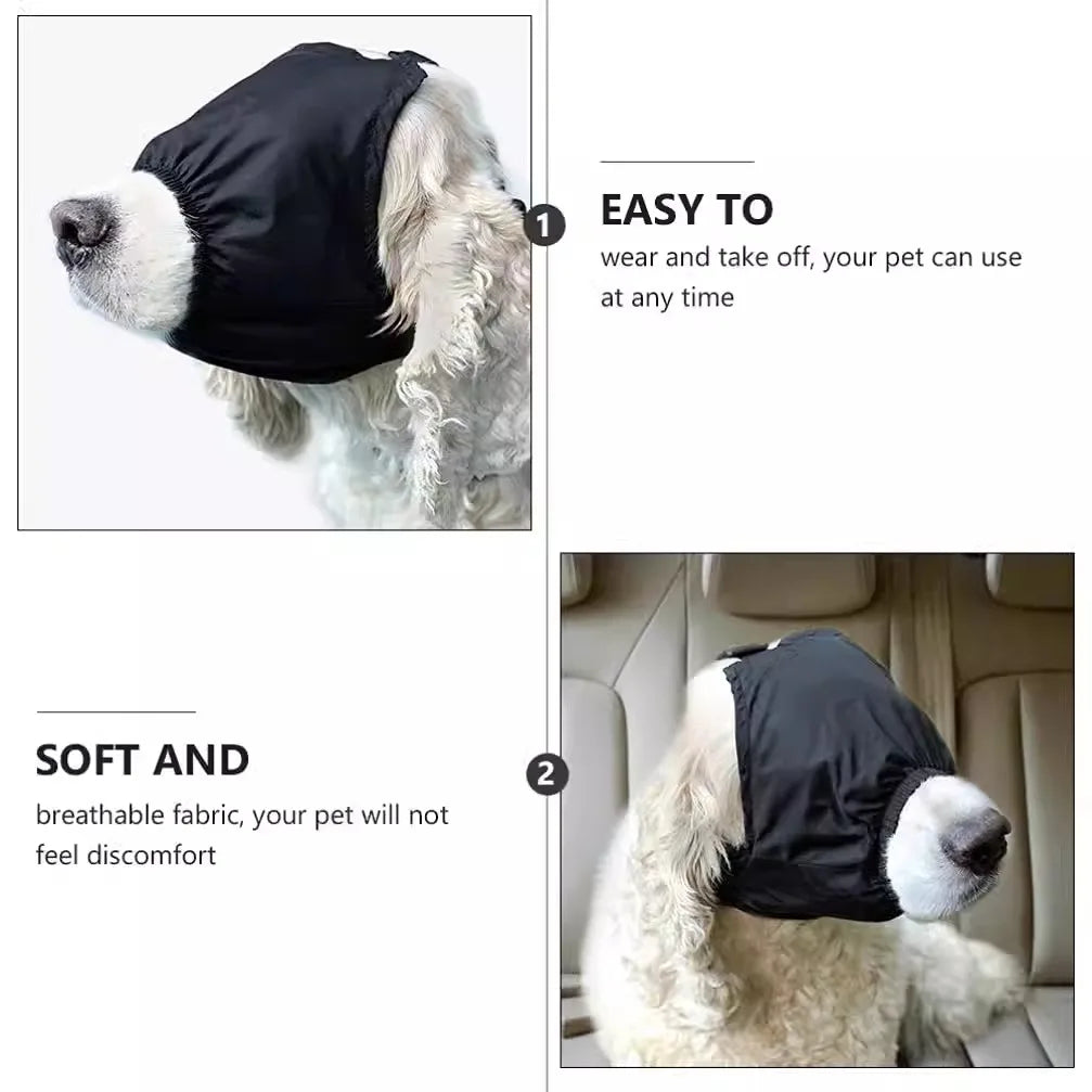 Pet Supplies Dog Outdoor Light-blocking Anti-excitement Pressure-reducing Hood Dog Motion Sickness Stabilizing Eye Mask Beauty