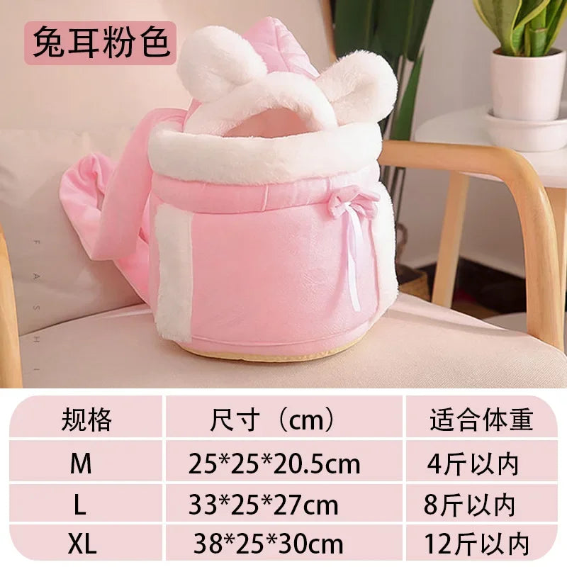 2025 new warm cat outdoor backpack indoor cat bed integrated cute Japanese and Korean style cat supplies cat bag