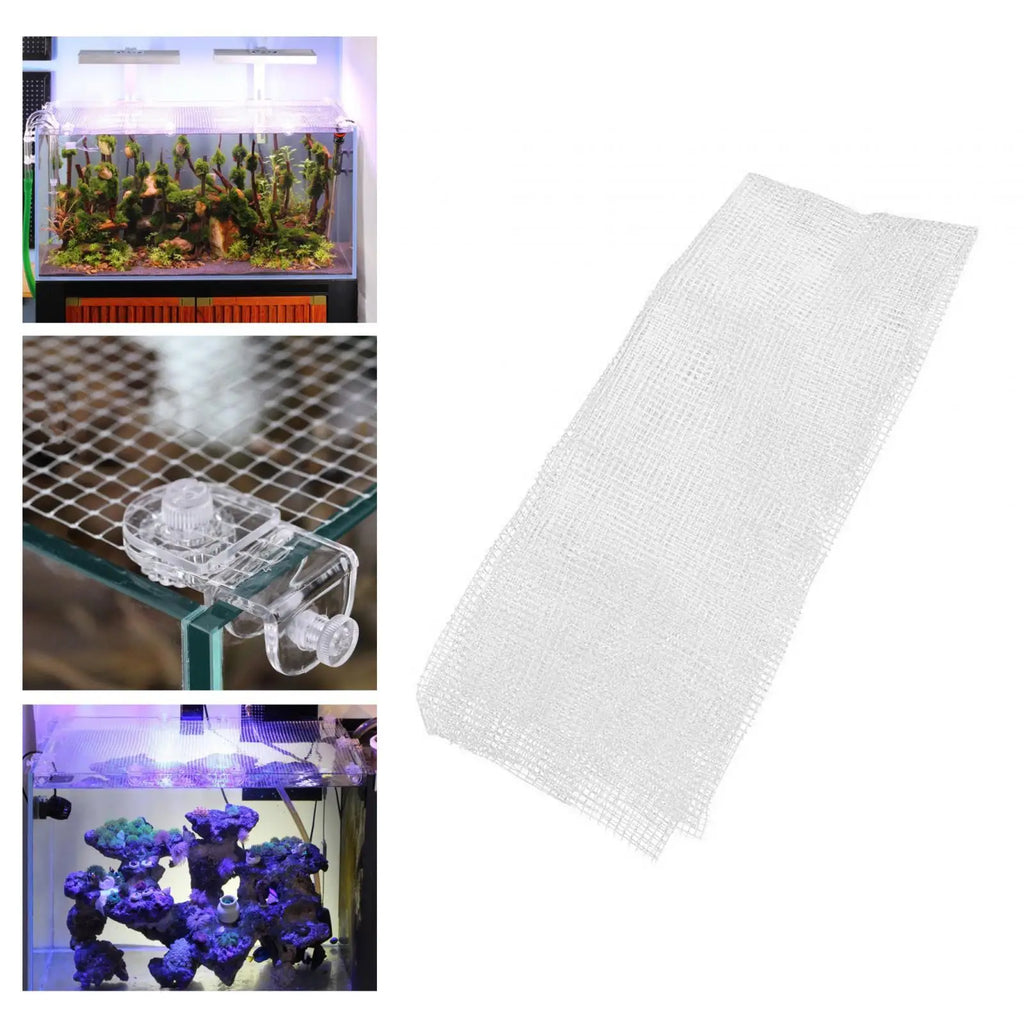 Aquarium Cover Fish Tank DIY Invisible Mesh Netting Multi Used Pet Netting Fence Durable Anti-Jumping Guard Aquarium Screen net