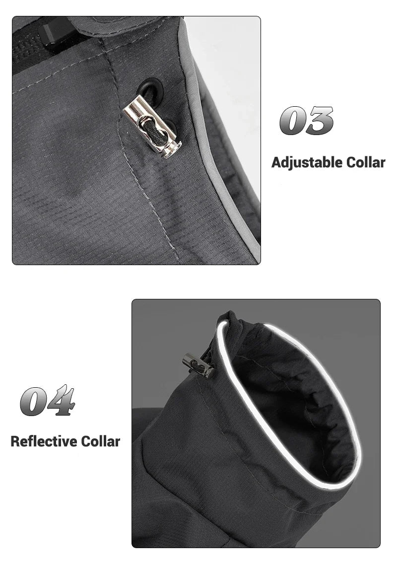 Dog Raincoat with Harness Waterproof Pet Rain Jacket for Small Dogs