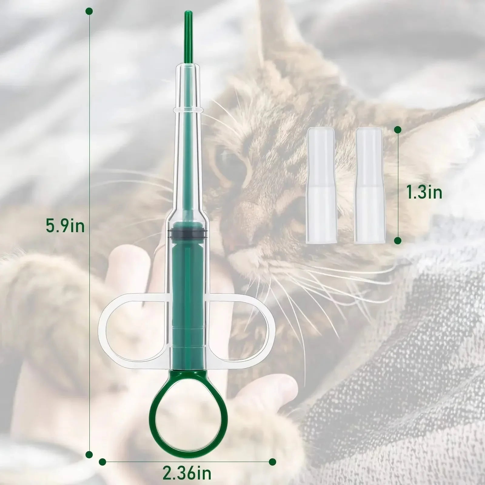 Pet Medicine Dispenser Cat Tablet Syringe Feeder Soft Tip Multi-Purpose Feeder