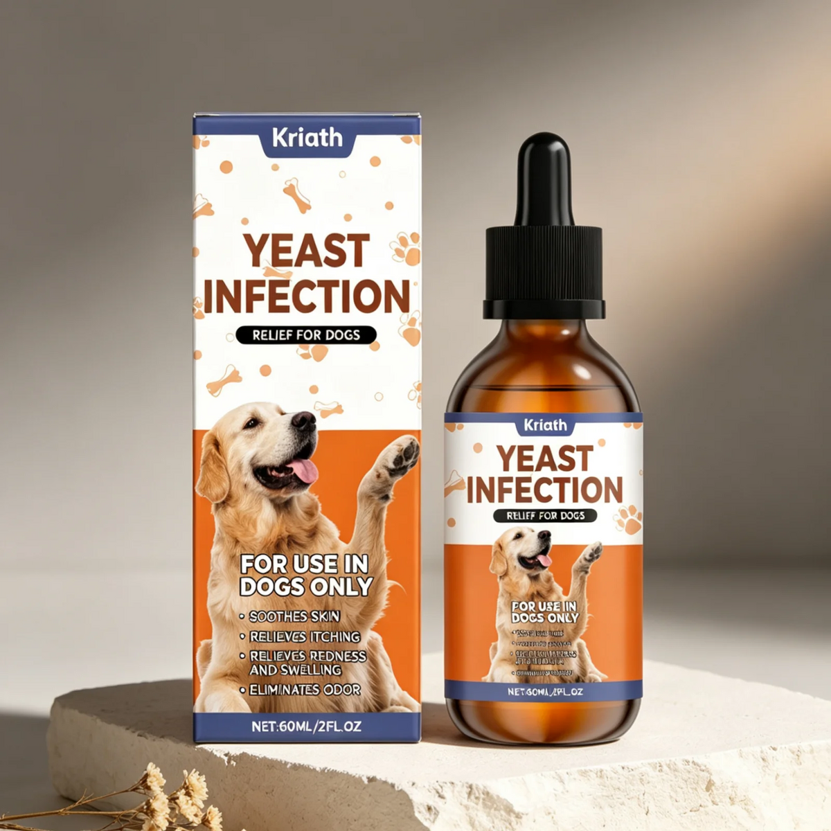Kriath Dog Supplement Drops Promote Nutrient Absorption Improve Immune