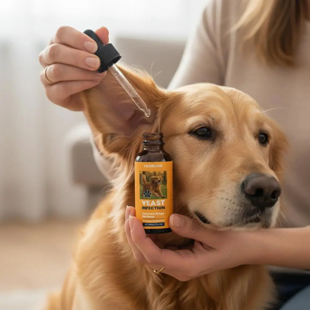60ml Pet Ear Drops Dissolve Ear Wax Odor Remover