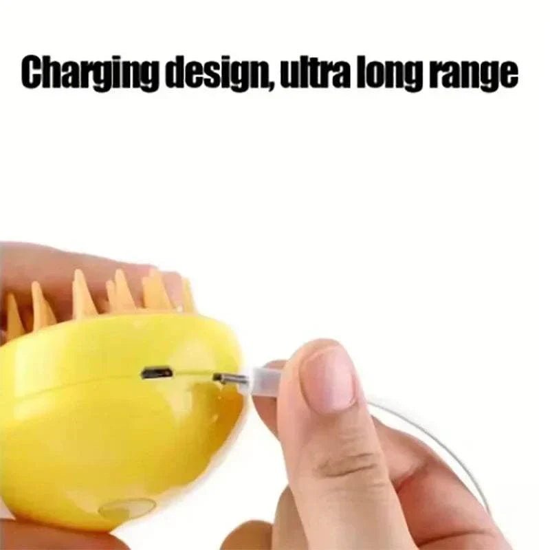 Steam hair removal brush