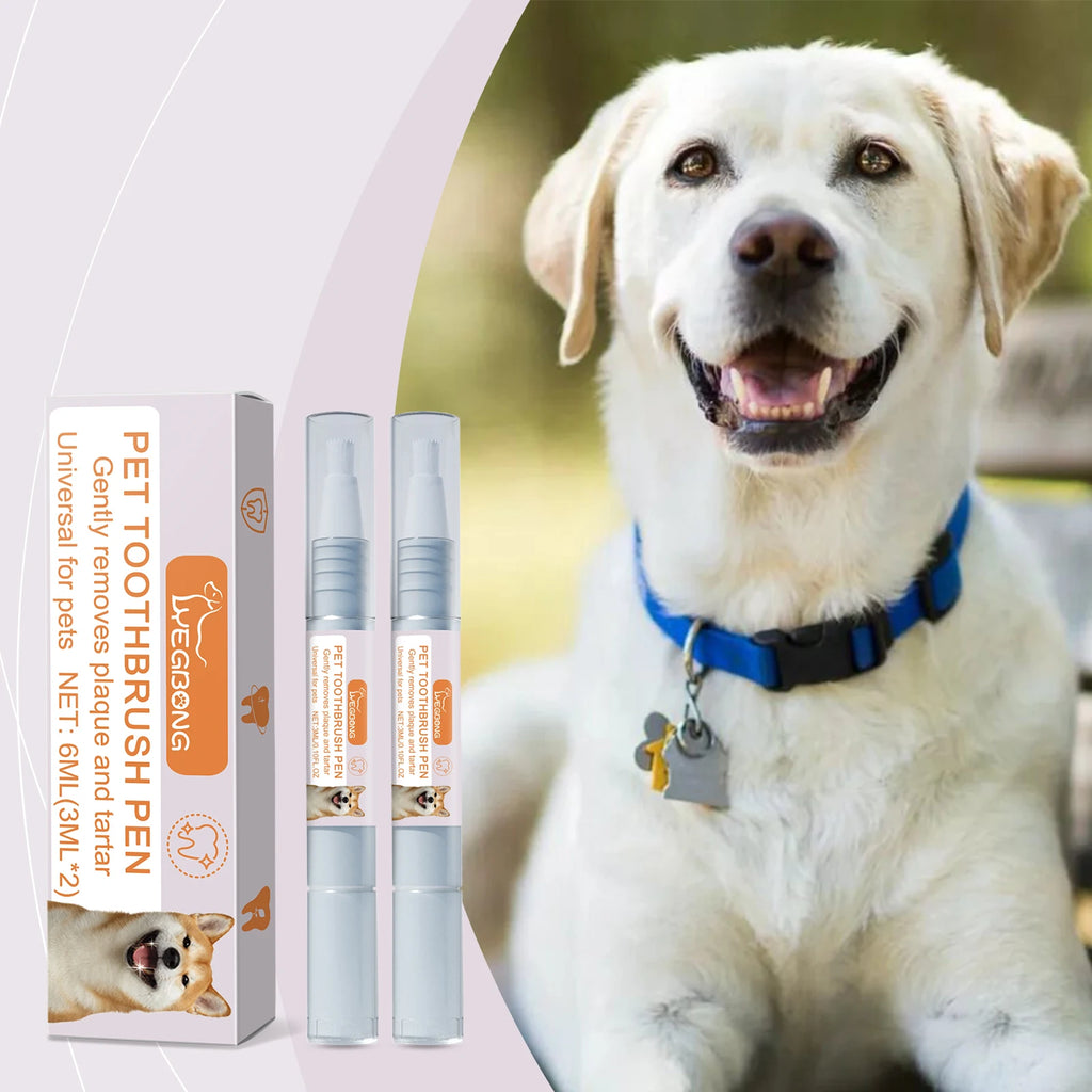 Pet toothbrush pen dog cat tartar calculus cleaning deodorant deodorant teeth cleaning pen