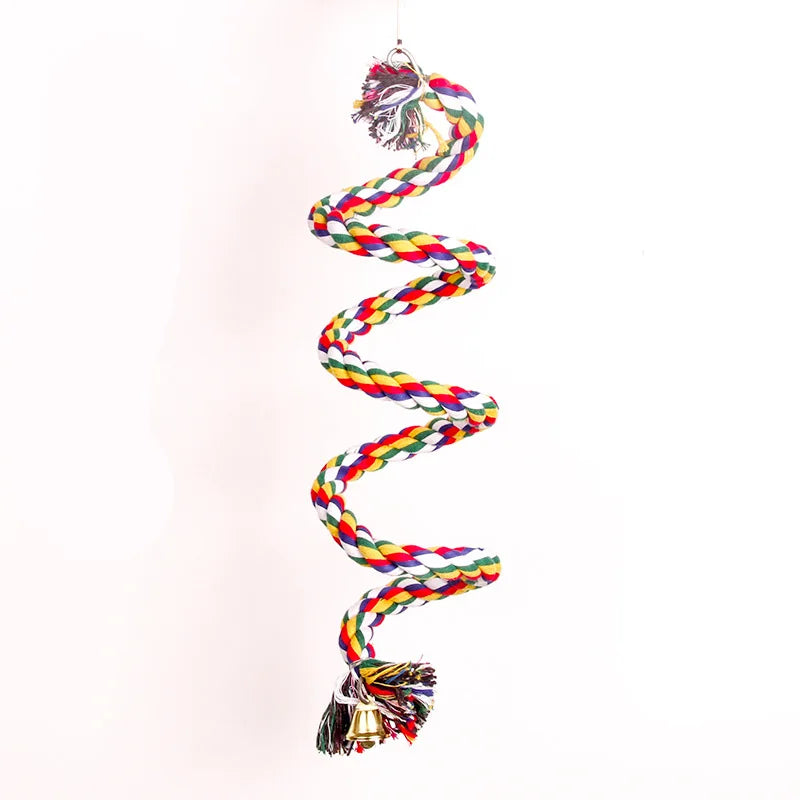 Parrot Rope Hanging Braided Budgie Chew Rope Bird Cage