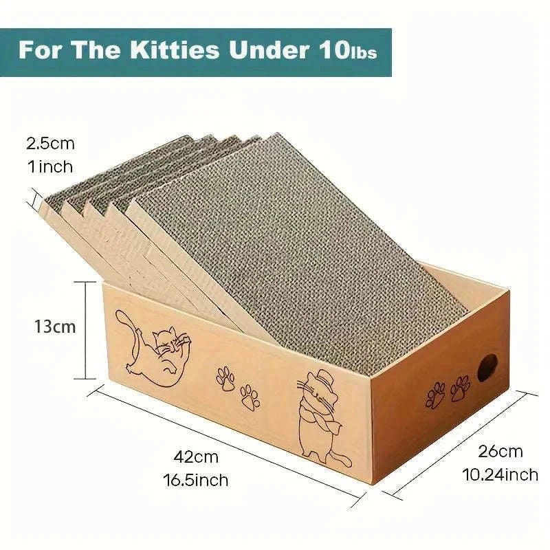 corrugated cardboard cat scratch