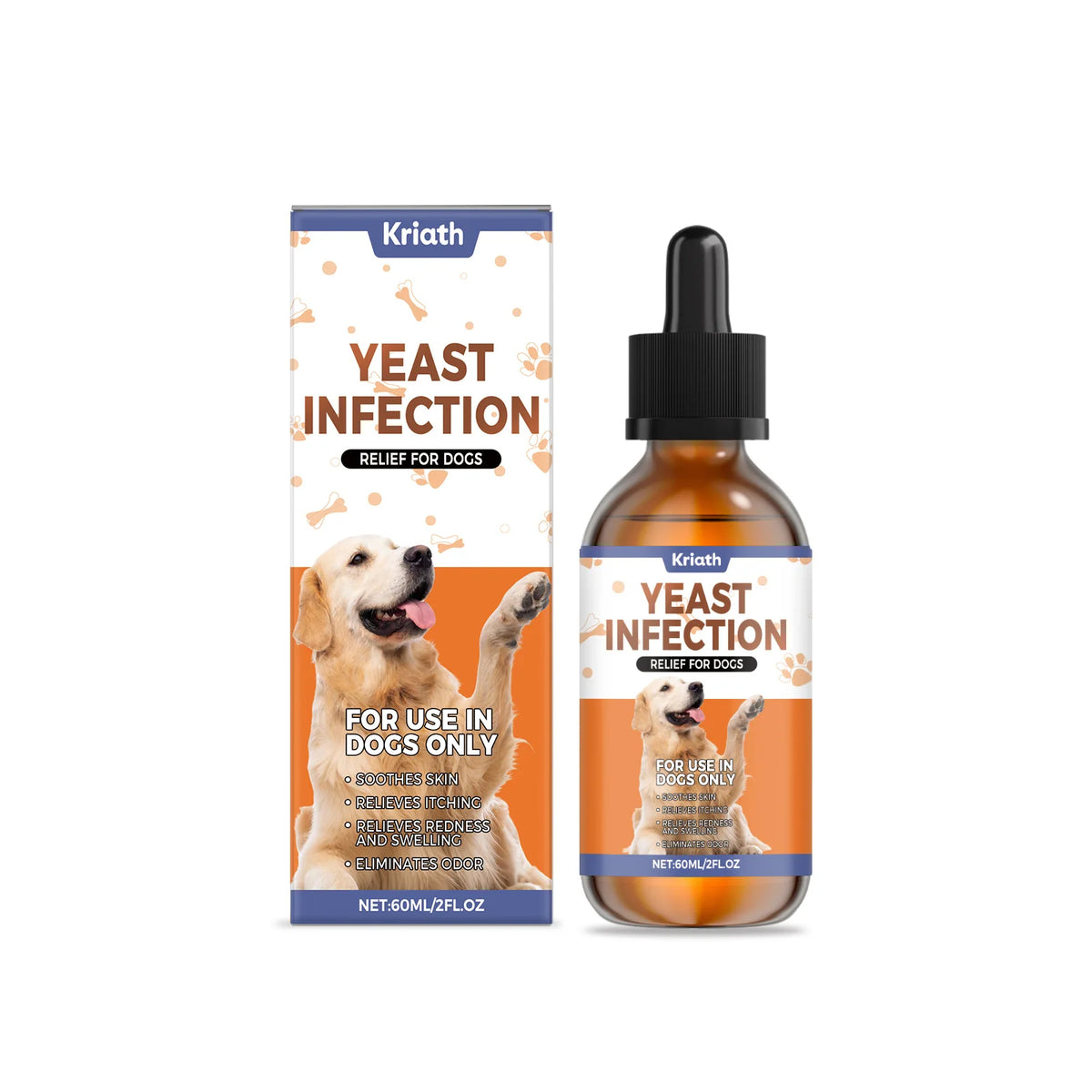 Kriath Dog Supplement Drops Promote Nutrient Absorption Improve Immune