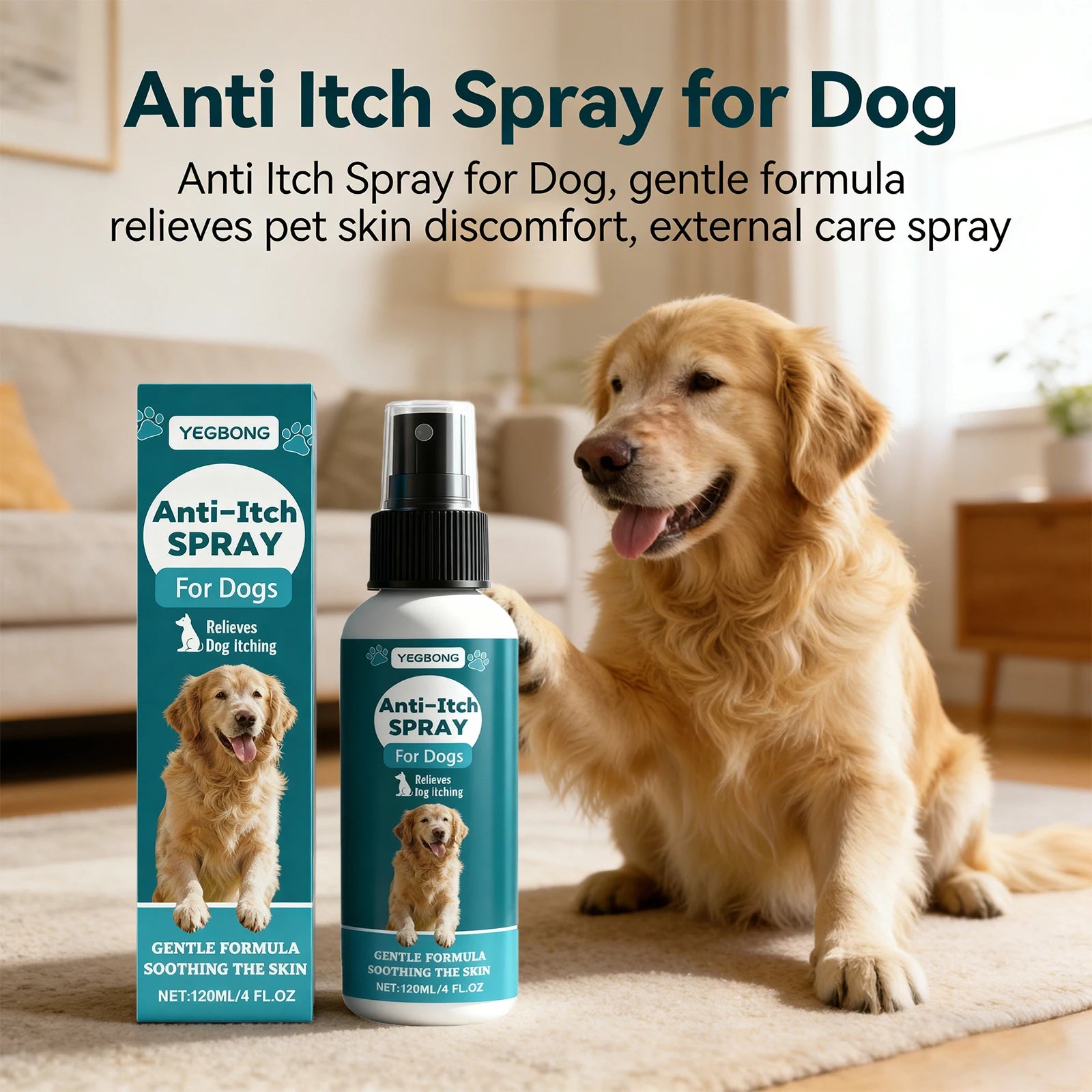 Anti Itch Spray for Dog Itch Relief Soothing Dog Skin Discomfort
