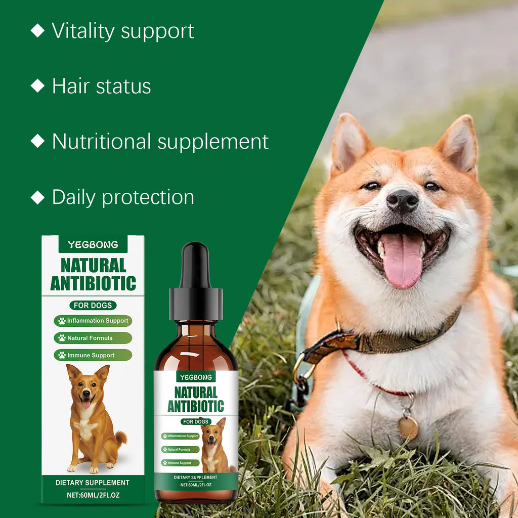 60ml Immune-Boosting Multivitamin Supplement for Dogs, Gentle Formula to Relieve Skin Discomfort