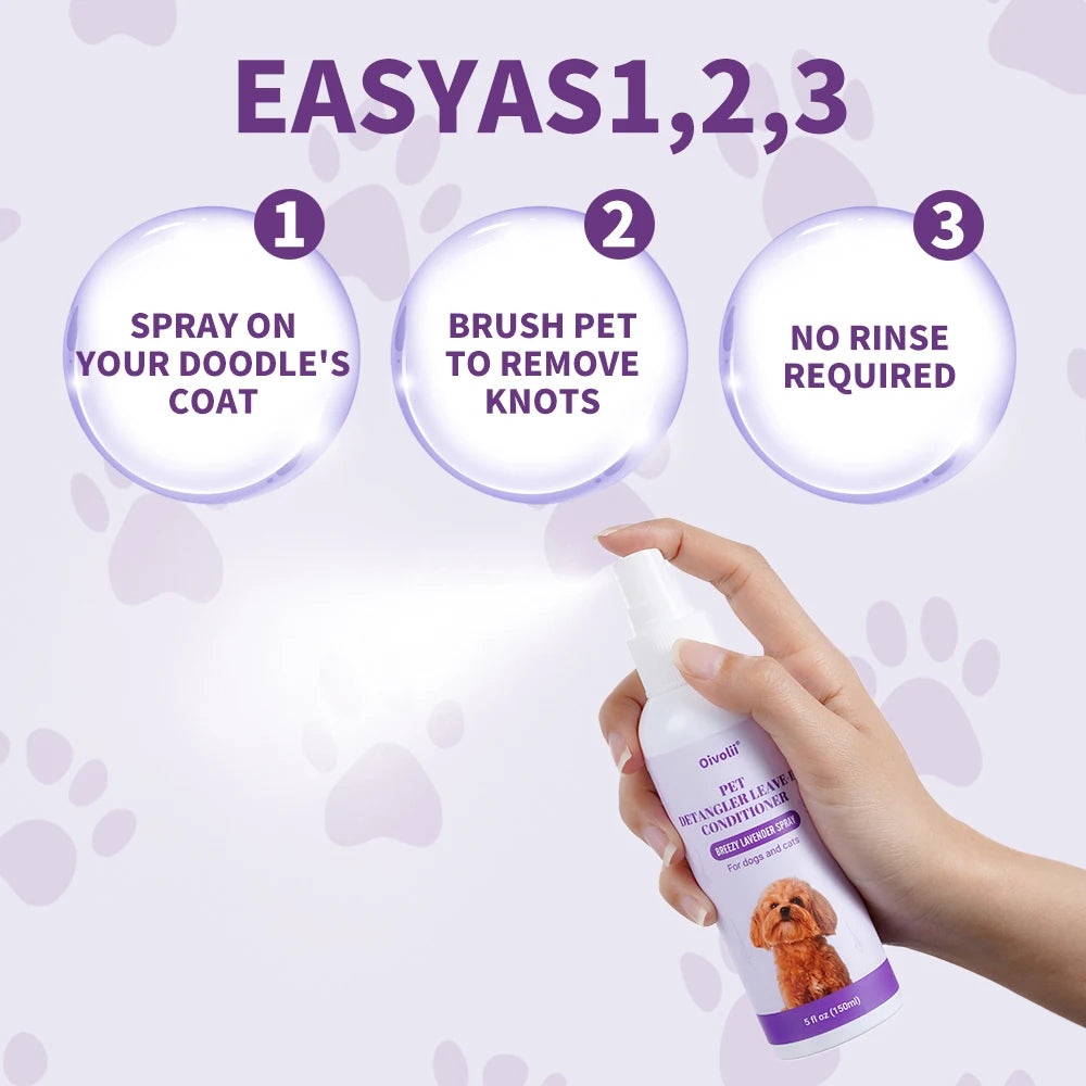 Oatmeal Aloe Pet Conditioner Smooths Prevents Tangling Moisturizing Formula