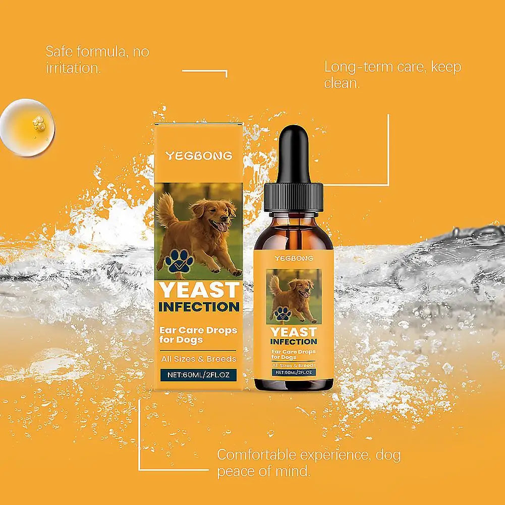 60ml Pet Ear Drops Dissolve Ear Wax Odor Remover