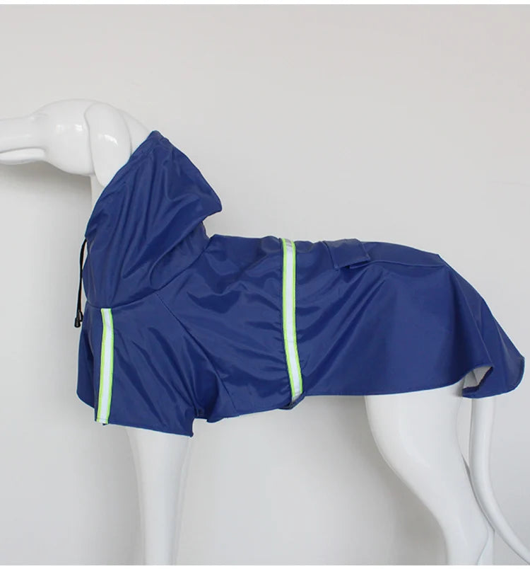 Large Dog Raincoat Corgi Cloak Style Puppy Waterproof Dog Clothes Reflective