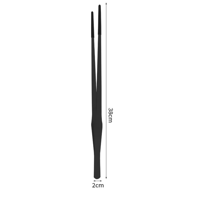 Reptile Feeding Tongs With Rubber Tip Stainless Steel Aquarium Tweezers Fish Tank Cleaning Tools Snakes Enclosure Accessories