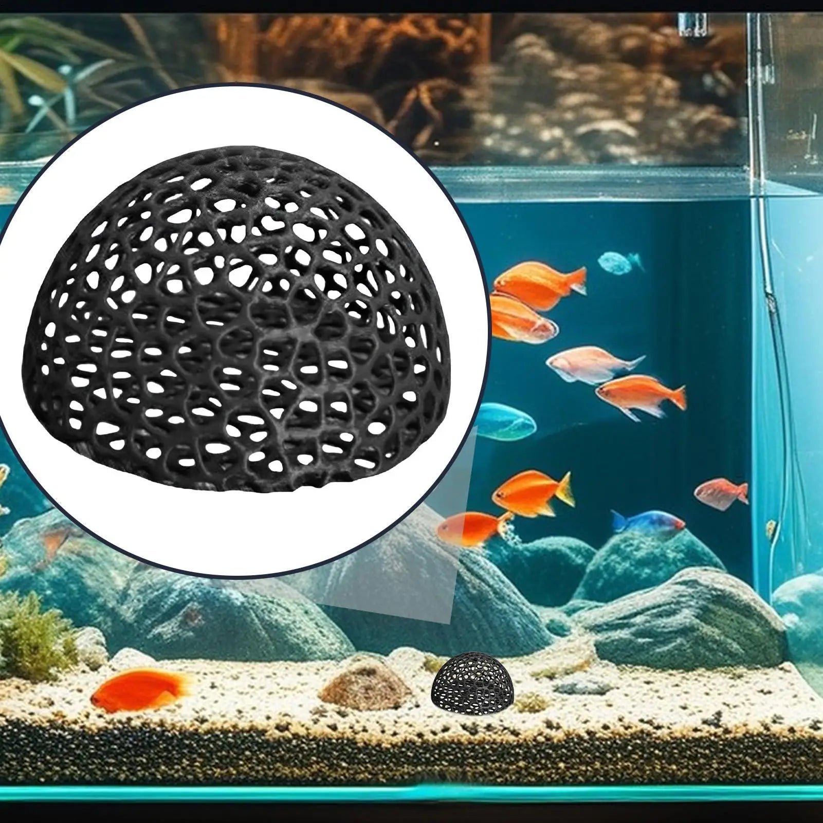Aquarium Cave Shrimp House Tunnel Realistic Hollow Fish Cave Stone For Shrimp Betta Reptile Vivarium Habitat Enhancement