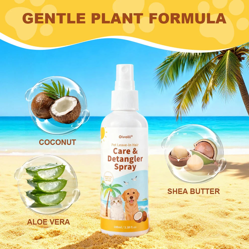 Oatmeal Aloe Pet Conditioner Smooths Prevents Tangling Moisturizing Formula