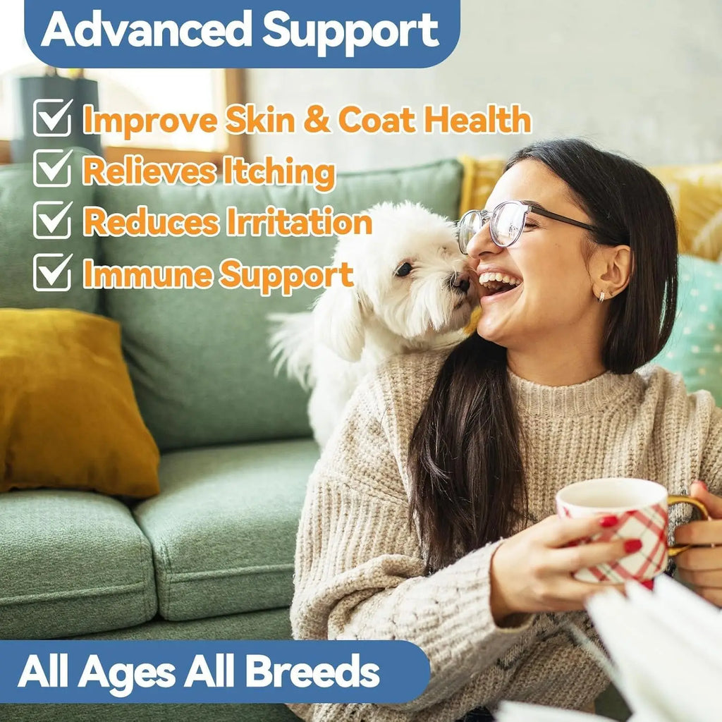 60ml Natural Yeast Relief Supplements for Dogs Itch Relief Dog Ear Discomfort
