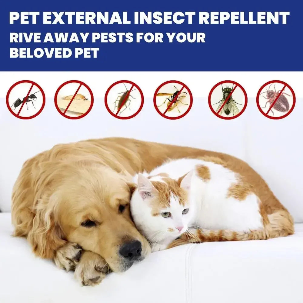 Pet Flea Removing Spray for Cats and Dogs Skin Cleaning for Pets External Lice Repelling