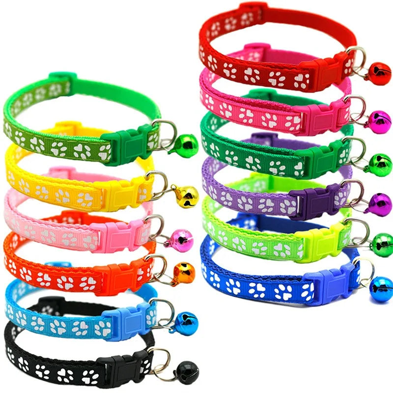 Wholesale Collars for Cat Collar With Bell Adjustable Necklace Cat Puppy Kitten Collar