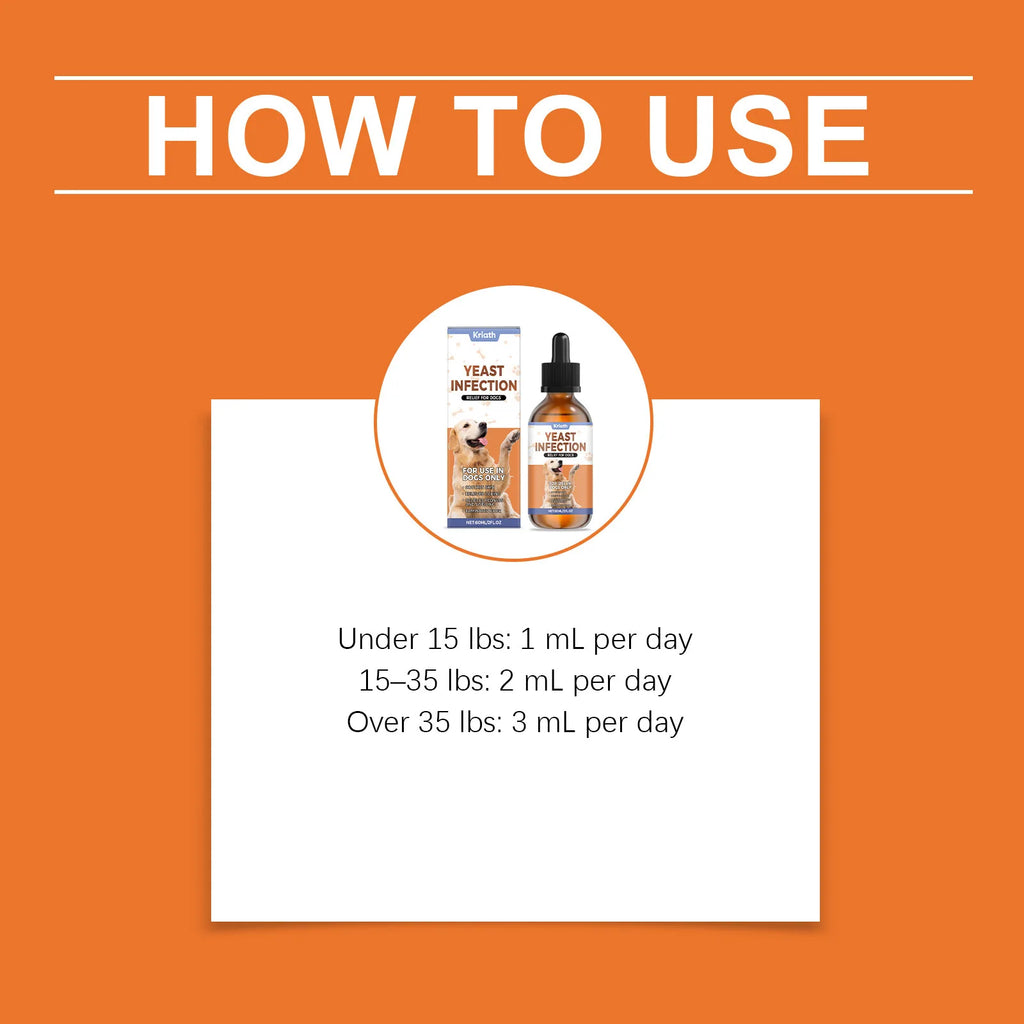 Kriath Dog Supplement Drops Promote Nutrient Absorption Improve Immune