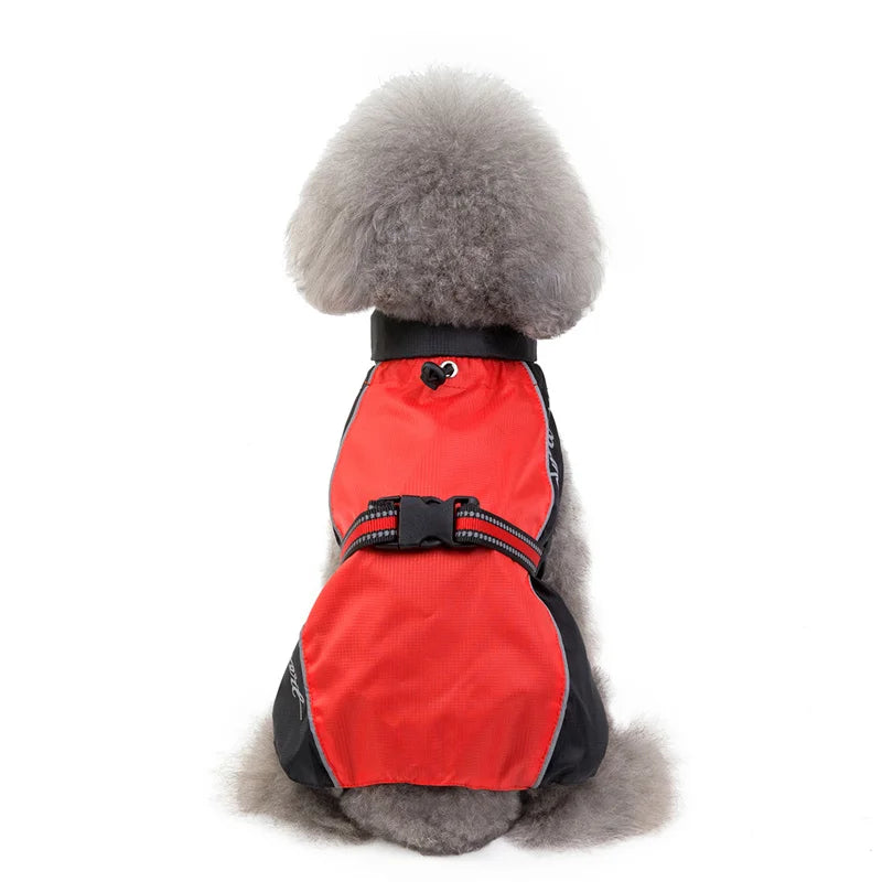 Pet Dog Clothes Mesh Dog Raincoat Waterproof Big Rain Coat Jacket For Small Medium Large Dogs Labrador Chihuahua Puppy Raincoats