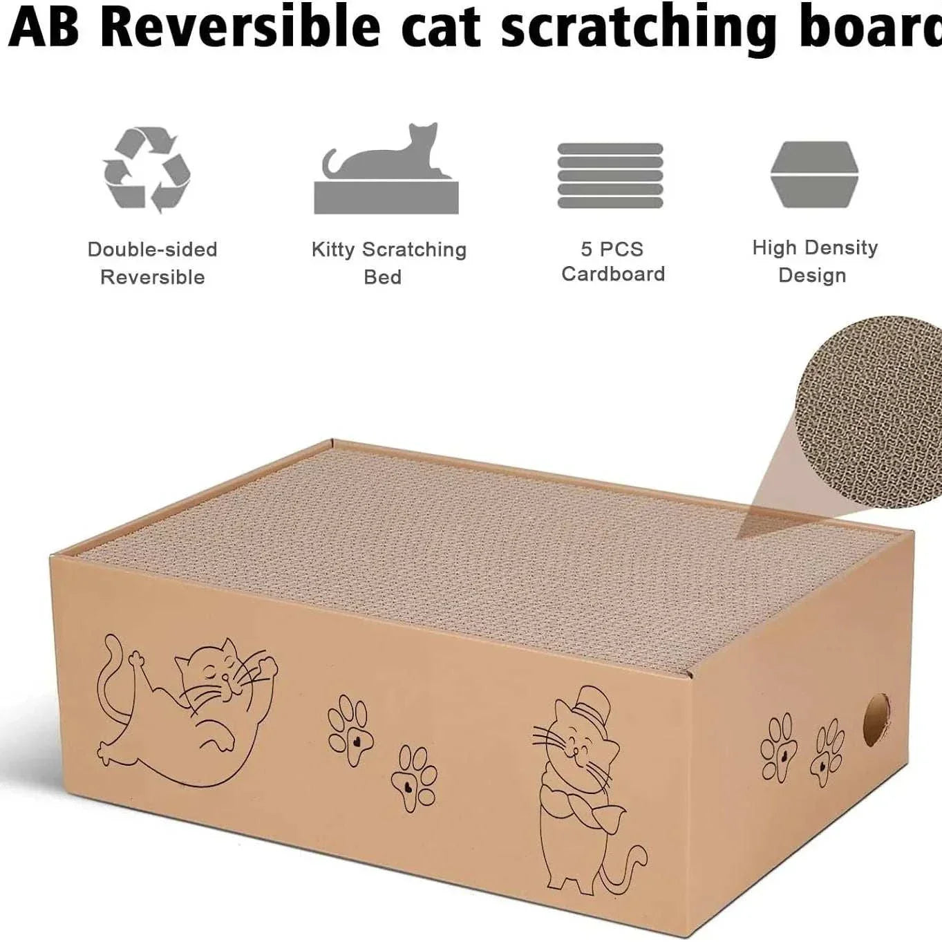 corrugated cardboard cat scratch