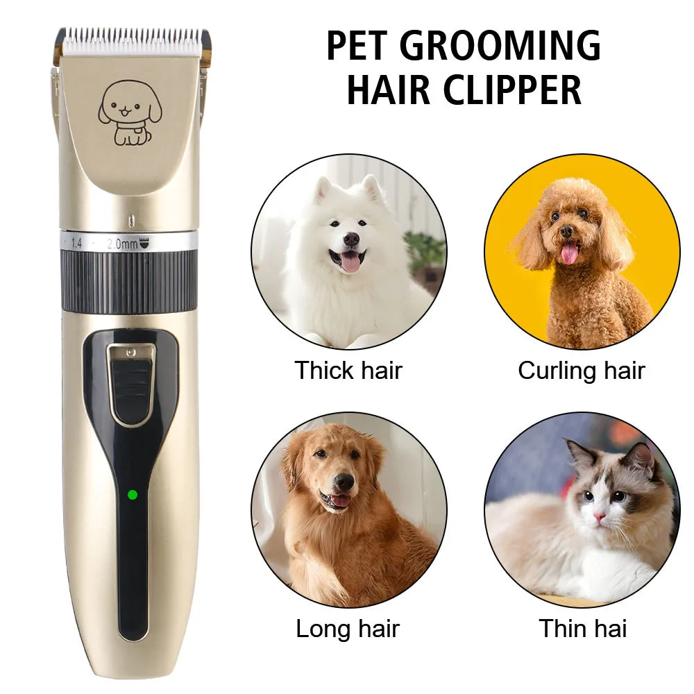 Pet Hair Clipper Haircut Trimmer Shaver Set For Rabbit Dog Cat Puppy
