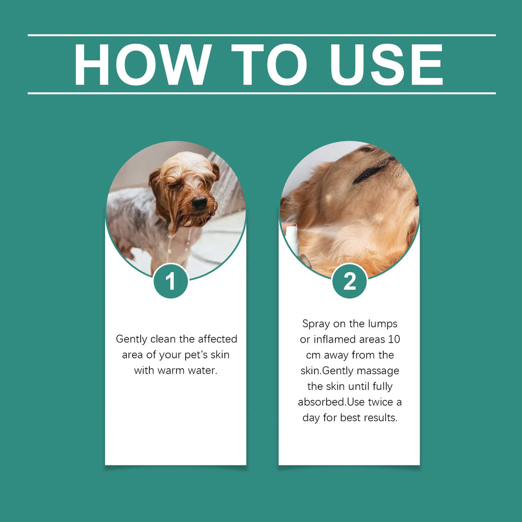 Pet Skin Soothing Spray Anti Itching Hypoallergenic Repair Relieve Scratching