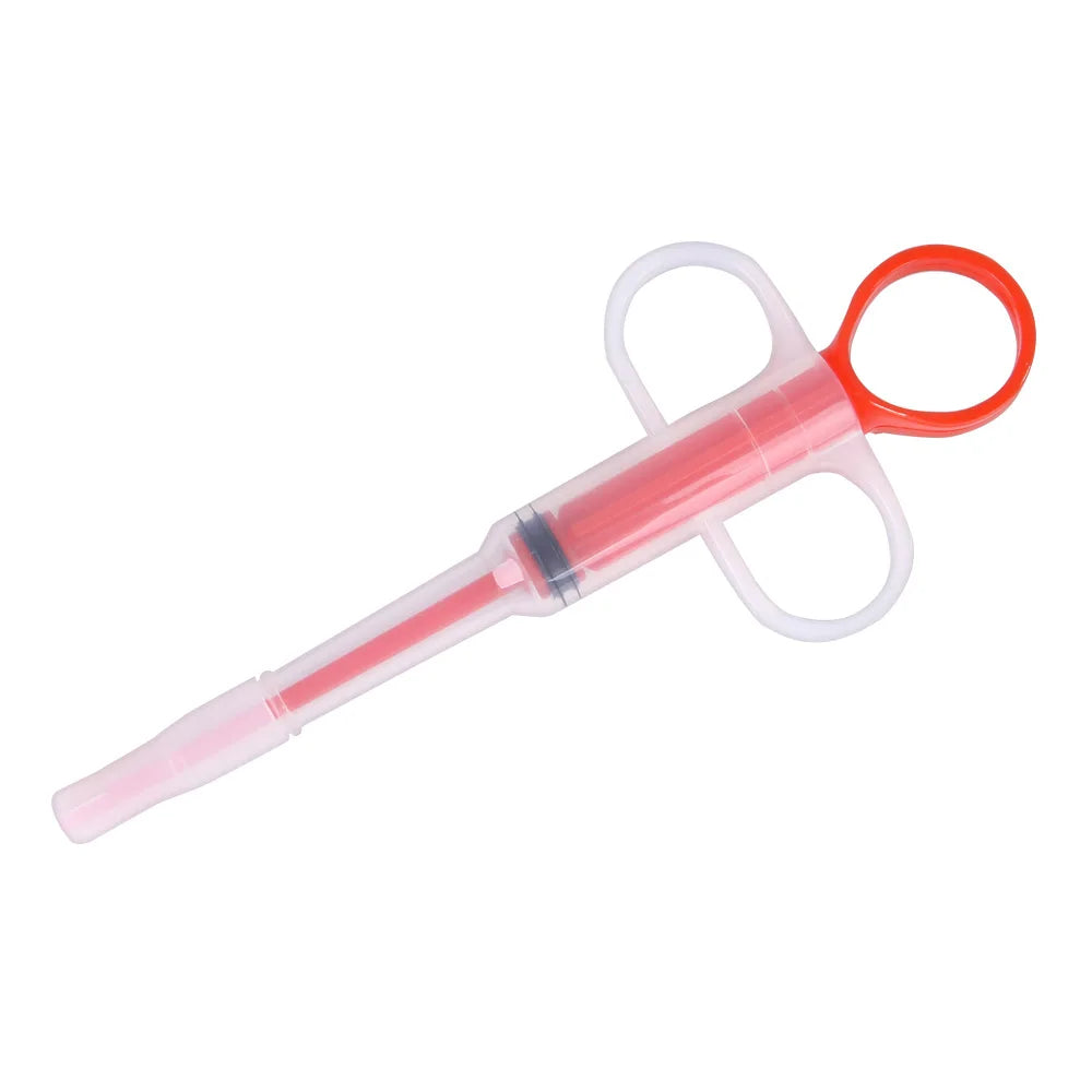 Pet Medicine Dispenser Cat Tablet Syringe Feeder Soft Tip Multi-Purpose Feeder