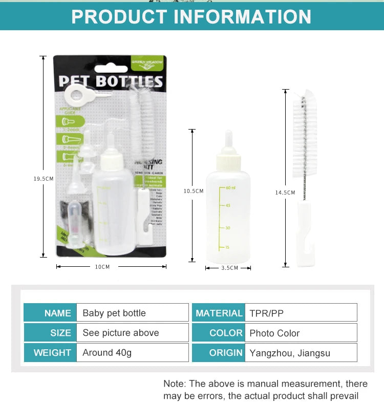 Pet Feeding Bottle Dog Puppy Newborn Dog