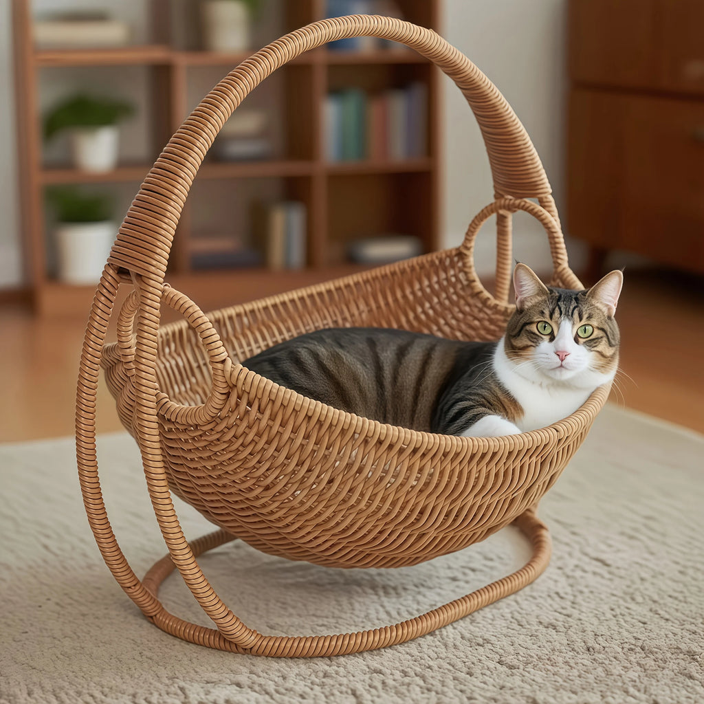 Cat Hammock with Bracket Indoor Hanging Pet Beds for Cats