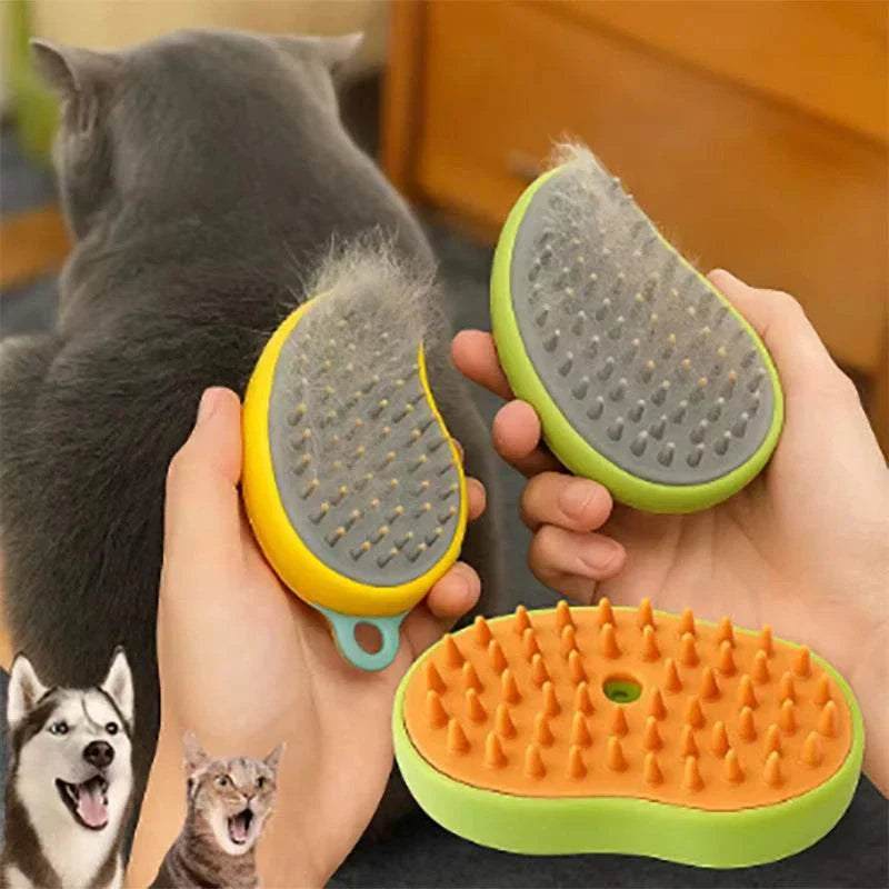 Steam hair removal brush