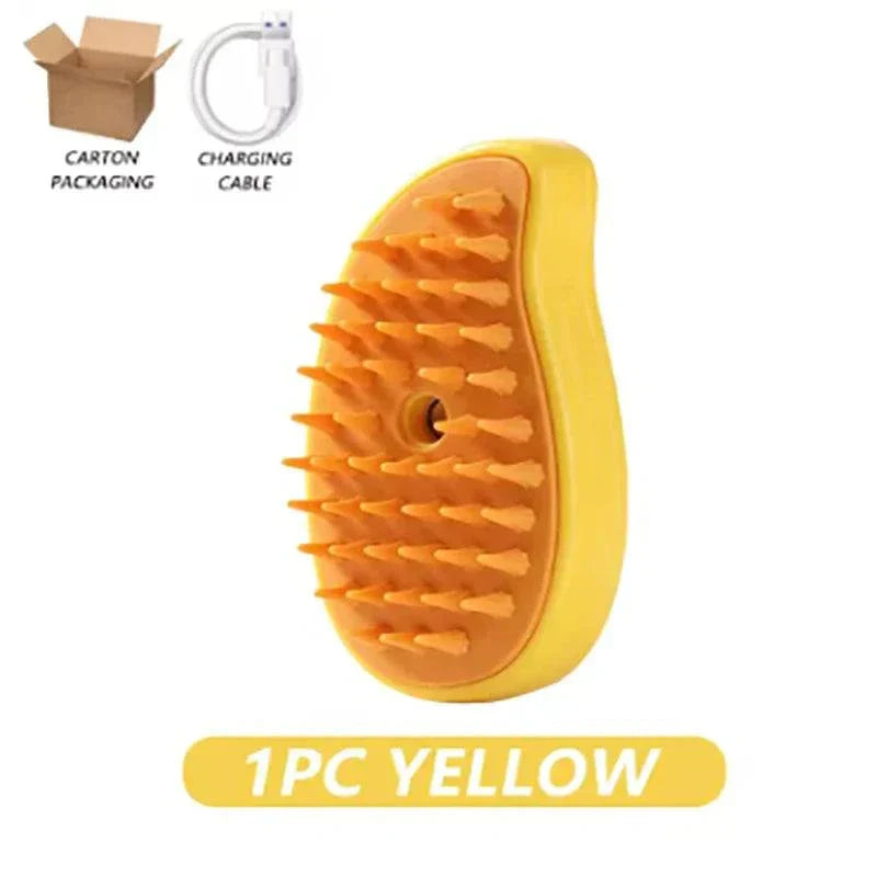 Steam hair removal brush