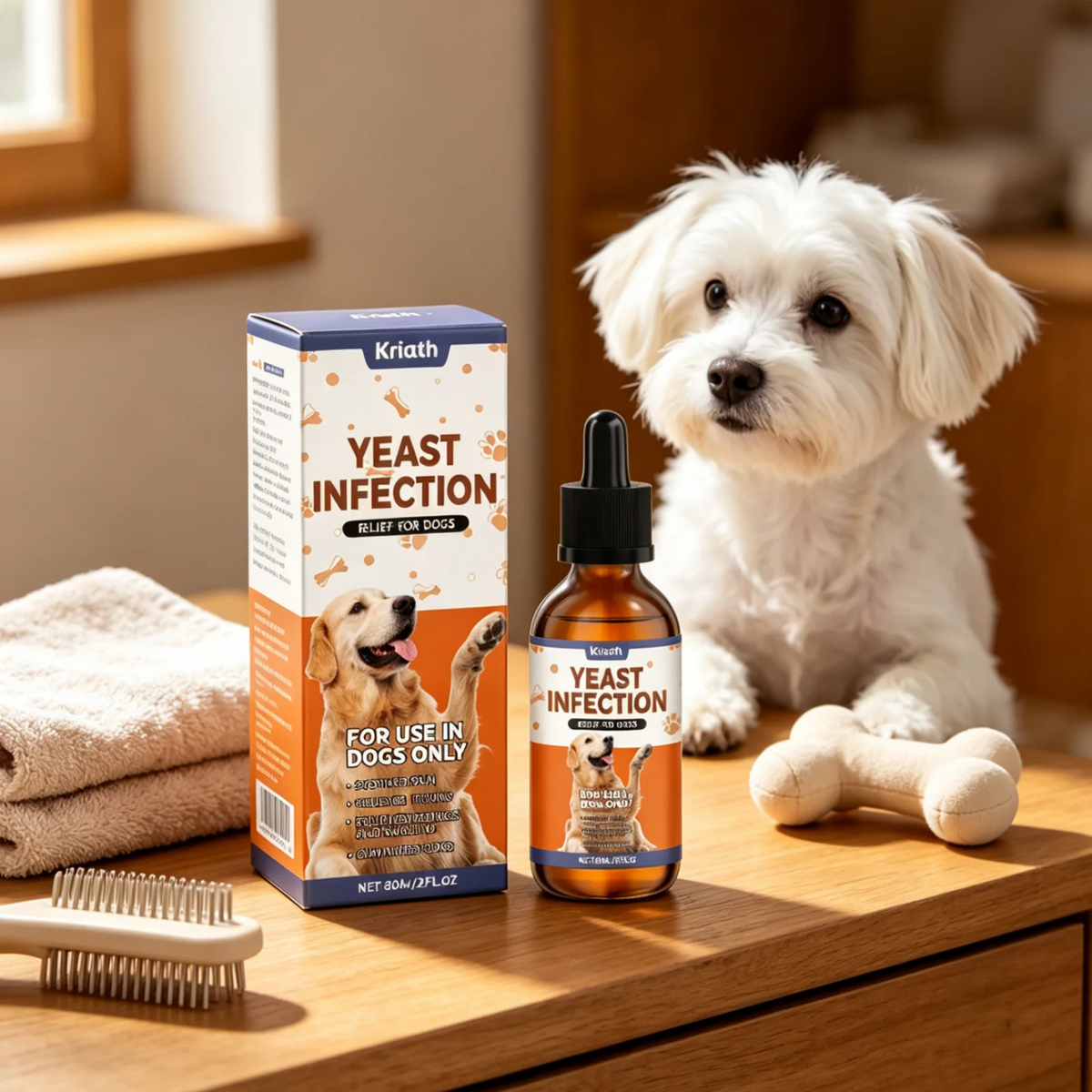 Kriath Dog Supplement Drops Promote Nutrient Absorption Improve Immune