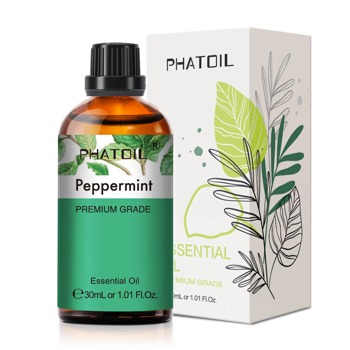 PHATOIL 1PCS Aromatherapy Essential Oil 30ml Lemon Eucalyptus Lavender
