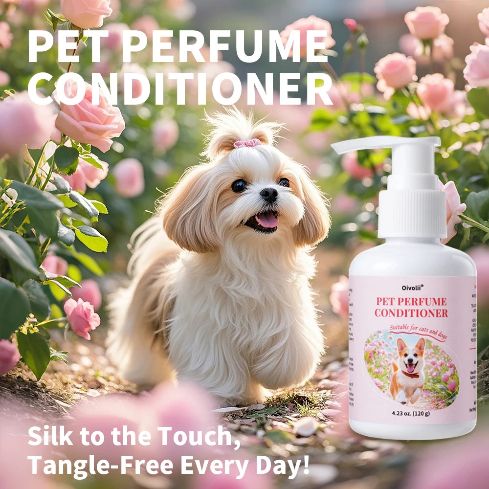 Oatmeal Aloe Pet Conditioner Smooths Prevents Tangling Moisturizing Formula