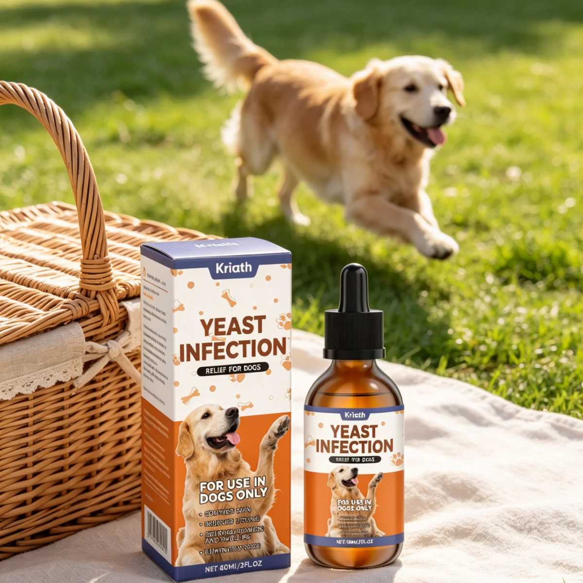 Kriath Dog Supplement Drops Promote Nutrient Absorption Improve Immune