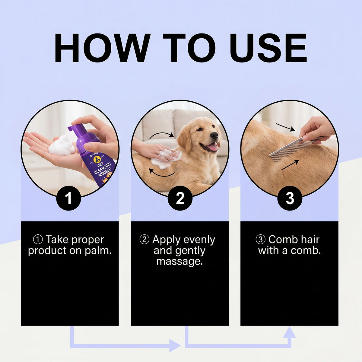Pet Cleansing Mousse Gentle Dirt Remove Skin Soothing Odor Eliminator