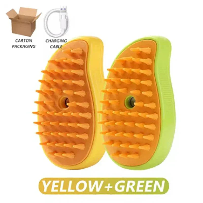 Steam hair removal brush