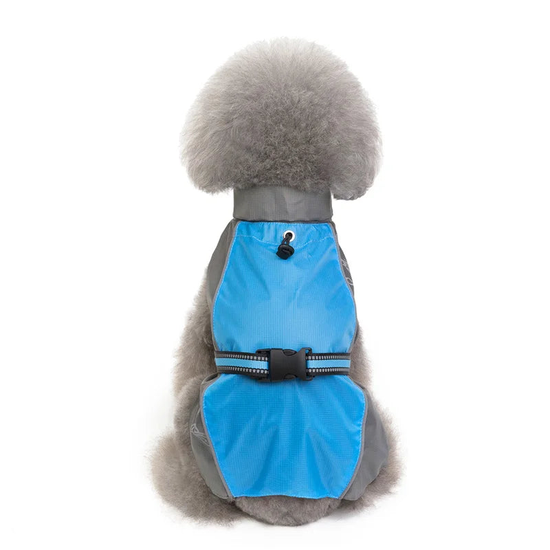 Pet Dog Clothes Mesh Dog Raincoat Waterproof Big Rain Coat Jacket For Small Medium Large Dogs Labrador Chihuahua Puppy Raincoats
