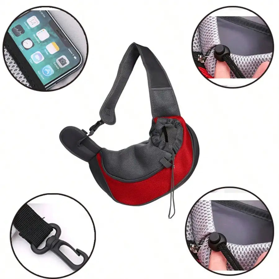 Breathable Pet Backpack Crossbody Shoulder Cat Dog Outdoor Carrier
